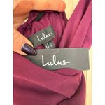 Lulus NWT   In Love Forever Plum Lace-Up High-Low Maxi Dress Wedding Prom Size XS Photo 5
