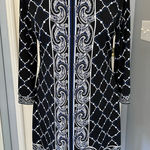 White House | Black Market WHBM Embroidered Square Neck Paisley Geometric Dress Photo 0