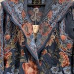 Johnny Was metallic thread Syelles Embroidered
Hoodie Jacket Indigo NWT RARE Photo 10