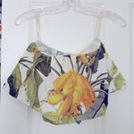 Farm Rio NWT  Banana Palm Leaf Crop Top Large Revolve Photo 1