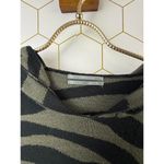 Anthropologie  Kasia Knit Hooded Zebra Print Sweater - Size - Medium Photo 4