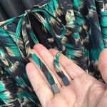 White House | Black Market EUC Blouson Dress Abstract Feather Good Shimmer Size 0 Photo 6