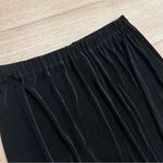 Flax Vintage  Black Acetate Pull On Maxi Skirt Size L Photo 1