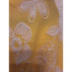 Liv Los Angeles Size L Womens Viral Yellow Embroidered Flowers Top NWOT Size L Photo 5