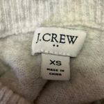 J.Crew Gray Knit Wool Mock Neck Button Long Sleeve Pullover Sweater Top Size XS Photo 3