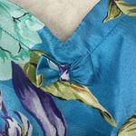 Vintage Expressions Floral Chemise Nightgown‎ Blue Purple Flowers Lingerie Large Photo 2