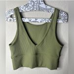 Lululemon Power Pivot Ribbed Tank Top Bronze Green Photo 2