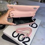 Pink “Money Bag” Cash Inside Faux Leather Structure Bag Photo 2