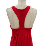 Jay Godfrey Halter‎ Neck Jersey Red Maxi Dress Gown Racerback Size 8 Photo 7