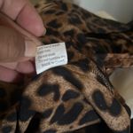 Black and Brown Slip Mini Dress with Cowl Neck Size 10 Photo 7