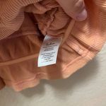 Lulus  Popular Pick Peach Tie-Front Short Sleeve Crop Top Coral Ruffles Sz M Photo 6