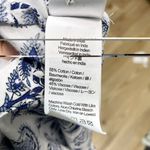 J. Crew Paisley Floral Block Print Button Down Shirt Preppy Blue White size 12 Photo 6