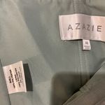 Azazie  Maci Stretch Satin Dress Bridesmaid AGAVE Size A6 Sage Green Photo 1