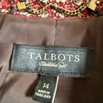 Talbots Blazer Womens Size 14 Red Black Tweed Preppy Old Money Office Casual Photo 5
