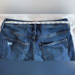 Universal Threads Target Universal Thread High Rise Midi Dark Blue Distressed Denim Shorts Size 6 Photo 7