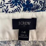 J.Crew Floral 3.5" classic chino short Size 14 Blue White Photo 2