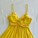 NWOT Dulce Carola Large Yellow Sun Dress Fit Flare Slip Strap Summer Fall Spring Photo 1
