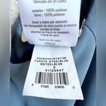 David's Bridal David’s Bridal High neck chiffon bridesmaid dress maxi steel blue 2 new Photo 6