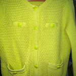 CAbi  Lime Green button front Women's cardigan Sweater measurements in pictures Photo 6