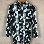 Motel Kaleidoscope Partial Button-Front Tunic NEW Large Photo 2
