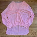 WAYF WHERE ARE YOU FROM? USA Coral Sheer Chiffon Loose Shirt Blouse size medium Photo 1