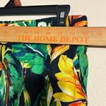 Nicole Miller  100% linen Floral Tropical Wide leg pants size L Photo 7