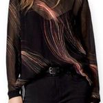 ALLSAINTS | Women's Small | Ada Streamline Sheer Long Sleeve Pullover Top & Cami Photo 0