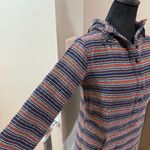 Burton ‎ Women's Colorful Stripe Serape Popover Sweatshirt Hoodie Half Button XS Photo 2