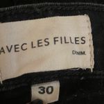 Avec Les Filles  Black 'Hot Girl' Skinny Jeans Size 30 Photo 5