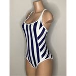 Tommy Bahama New.  navy and white stripe active swimsuit. 4. Retails $155 Photo 4