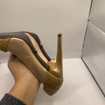 Rachel Roy  Rose Gold And Cork Open Toe Heels Sz 7.5M Photo 8