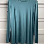 Pink Rose Women’s Teal Long Sleeved Top with V Neck Detail - Size Large Photo 3