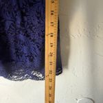 ZARA Woman Navy Blue Lace Camisole Tank Top V-Neck Whimsigoth Fairy Photo 5