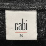 CAbi Womens Size M PJ Dress Long Ruched Sleeves Black Heather Gray Sweater #3829 Photo 2