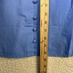 Isaac Mizrahi Shirt Womens Large Blue Eyelet Embroidered Cottagecore Beachy Photo 5