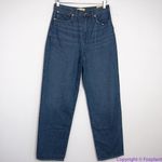 Madewell NEW  Baggy Straight Jeans in Dark Worn‎ Indigo Wash, 27 Photo 2