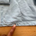 Bardot The Drawstring Sweater Medium Cropped Baby Blue Photo 4