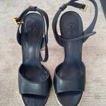 Tory Burch High Heels Pumps Beach Navy Blue Women’s Size 7.5 Photo 1