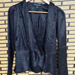 Catherine Malandrino  Black‎ Long Sleeve Blouse Size XS Photo 0