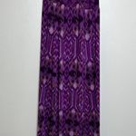 Elle  Purple Patterned Ruffle Maxi Dress Photo 4