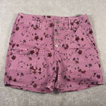 Anthropologie Pilcro The Wanderer Floral Button Front Shorts Size 32 Photo 0