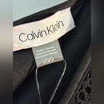 Calvin Klein NWT  Lace Tank Lined Black Business Casual Career Size Large Photo 2