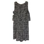 Halogen NEW Leaf Geo Print Tiered Black Light Pink Romper Size SP Photo 8