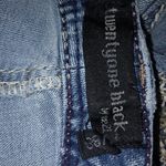 Rue 21 TwentyOne 7/8 Short Black Bling Pockets Jeans Photo 4