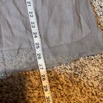 Torrid  Cold Shoulder Ruffle Tie Neck Long Sleeve Top Blouse‎ Gray Size 00 Photo 5