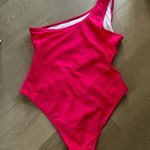 public desire  Cut Out One Shoulder Swimsuit In Hot Pink Photo 2