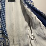 ZARA - Paisley Mulberry 100% Silk Blazer Double Breasted Handkerchief Jacket- L Photo 6