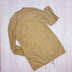 Sophie Rue  green / tan long sleeve zip front utility jacket size large coat Photo 3