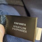 Boston Proper  BEYOND TRAVEL PANT NAVY STRAIGHT LEG STRETCH CORPCORE LARGE SHORT Photo 9