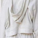 Urban Outfitters OU Out From Under Koa Open-Front Hoodie Sweatshirt Small Gray Cropped Loungewear Photo 1